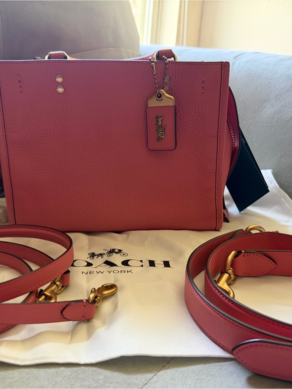 Coach Coral Pink Rogue 25